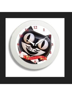 Kit Cat Klock 12" round wall clock Smile